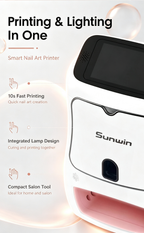 All-in-One Nail Printing & Curing Lamp, 2400DPI High Definition Smart Nail Printer, Commercial Self-service Nail Equipment