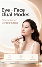 Multi-Frequency RF Facial Beauty Device, Eye & Face Dual Mode Lifting Tightening Machine, Home Anti-Aging Wrinkle Remover Skin Care Tool