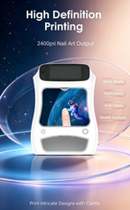 All-in-One Nail Printing & Curing Lamp, 2400DPI High Definition Smart Nail Printer, Commercial Self-service Nail Equipment