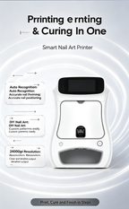 NA03 Smart Nail Art Printer, Print & Cure 2-in-1 Automatic Nail Painting Machine, DIY Home & Salon Commercial Nail Printer