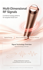 DLUS E10 Matrix RF Facial Beauty Device, Home Use Anti-Aging Skin Tightening Lifting Machine, Full-Layer Facial Wrinkle Remover Skincare Tool