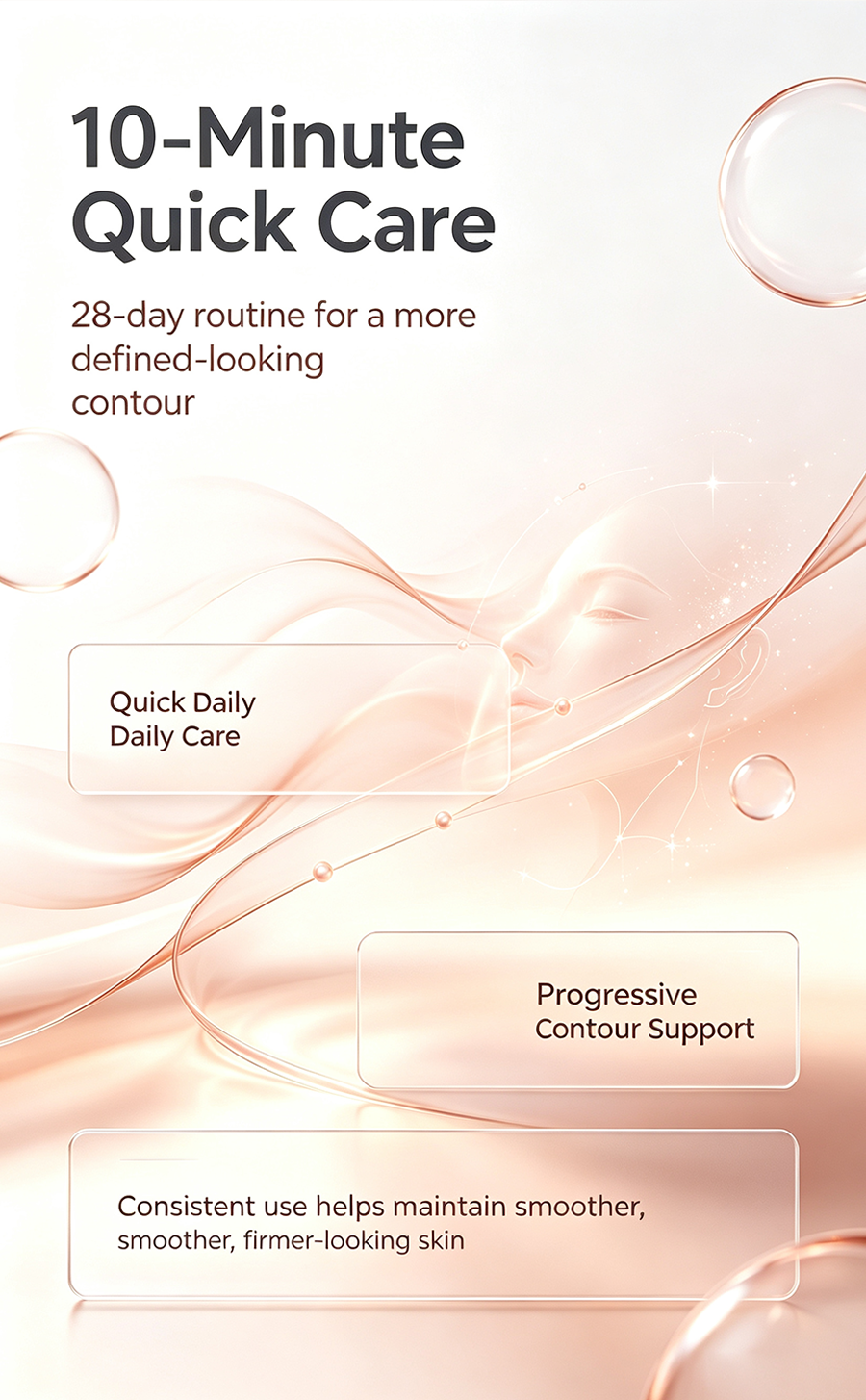 DLUS E10 Matrix RF Facial Beauty Device, Home Use Anti-Aging Skin Tightening Lifting Machine, Full-Layer Facial Wrinkle Remover Skincare Tool