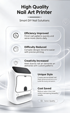 NA03 Smart Nail Art Printer, Print & Cure 2-in-1 Automatic Nail Painting Machine, DIY Home & Salon Commercial Nail Printer