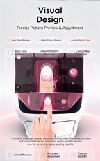 NA03 Smart Nail Art Printer, Print & Cure 2-in-1 Automatic Nail Painting Machine, DIY Home & Salon Commercial Nail Printer