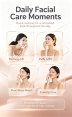 DLUS E10 Matrix RF Facial Beauty Device, Home Use Anti-Aging Skin Tightening Lifting Machine, Full-Layer Facial Wrinkle Remover Skincare Tool