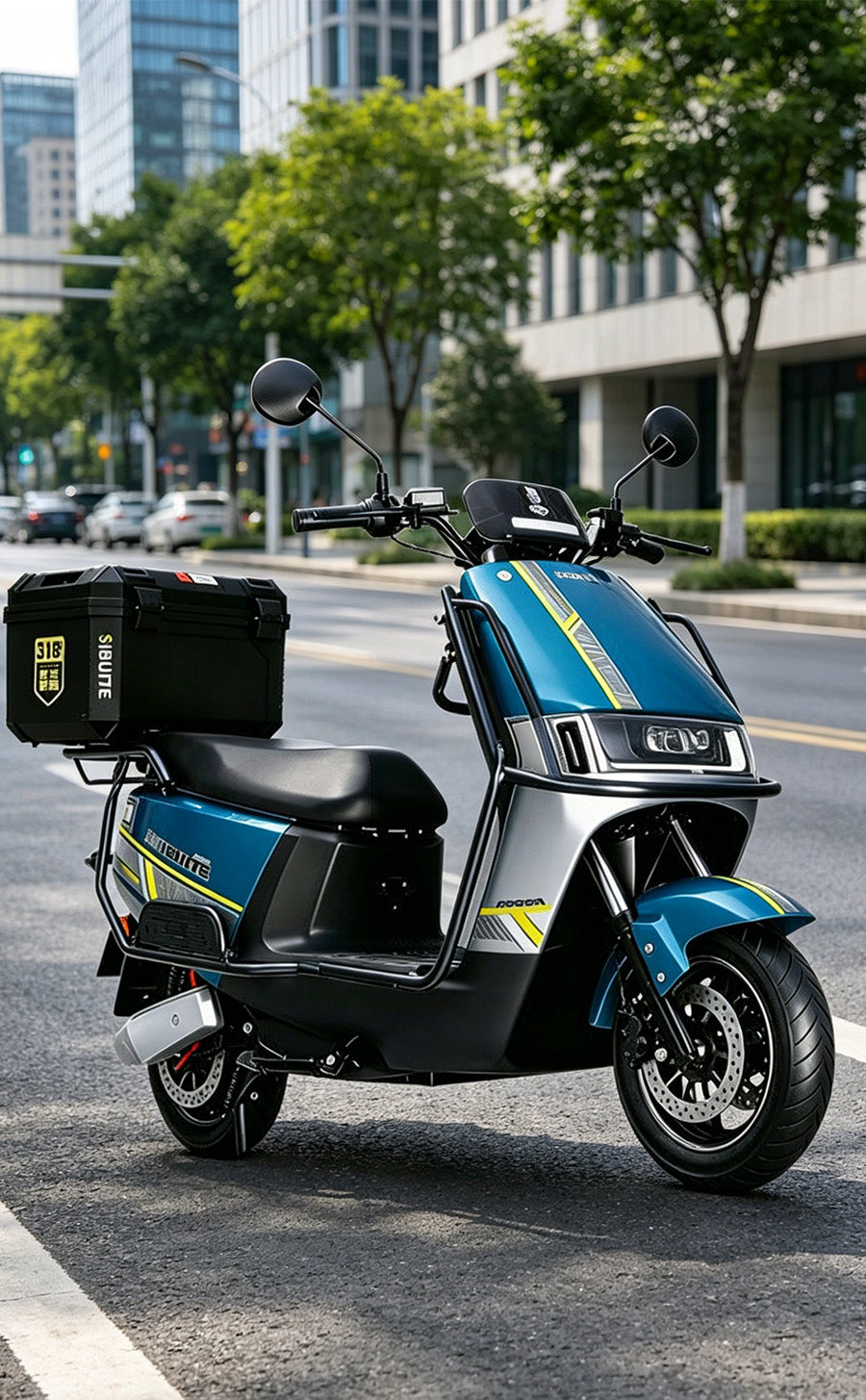 Tan Heavy-Duty Smart Electric Scooter