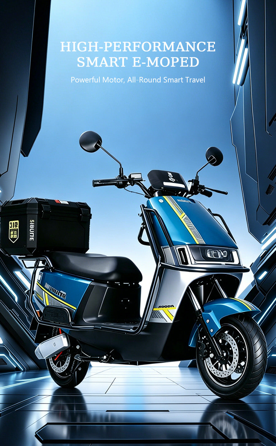 Tan Heavy-Duty Smart Electric Scooter