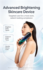 Dual-Band Black Gold Brightening Beauty Device, Sapphire Ice Cooling Facial Machine for Dark Spots, Acne Marks, Redness & Uneven Skin Tone
