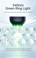 Dual-Band Black Gold Brightening Beauty Device, Sapphire Ice Cooling Facial Machine for Dark Spots, Acne Marks, Redness & Uneven Skin Tone