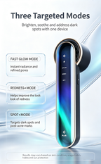 Dual-Band Black Gold Brightening Beauty Device, Sapphire Ice Cooling Facial Machine for Dark Spots, Acne Marks, Redness & Uneven Skin Tone