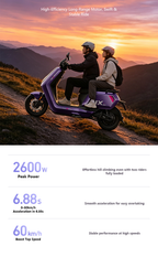 QuHe "Phantom Purple" Flagship High-Power Electric Scooter