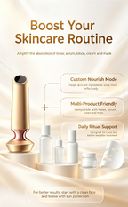 Thermal Ultrasound Facial Beauty Device, EMS Microcurrent Lifting Machine, Face & Neck Anti-Aging Skin Tightening Tool for Sensitive Skin