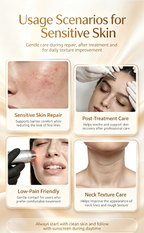 Thermal Ultrasound Facial Beauty Device, EMS Microcurrent Lifting Machine, Face & Neck Anti-Aging Skin Tightening Tool for Sensitive Skin