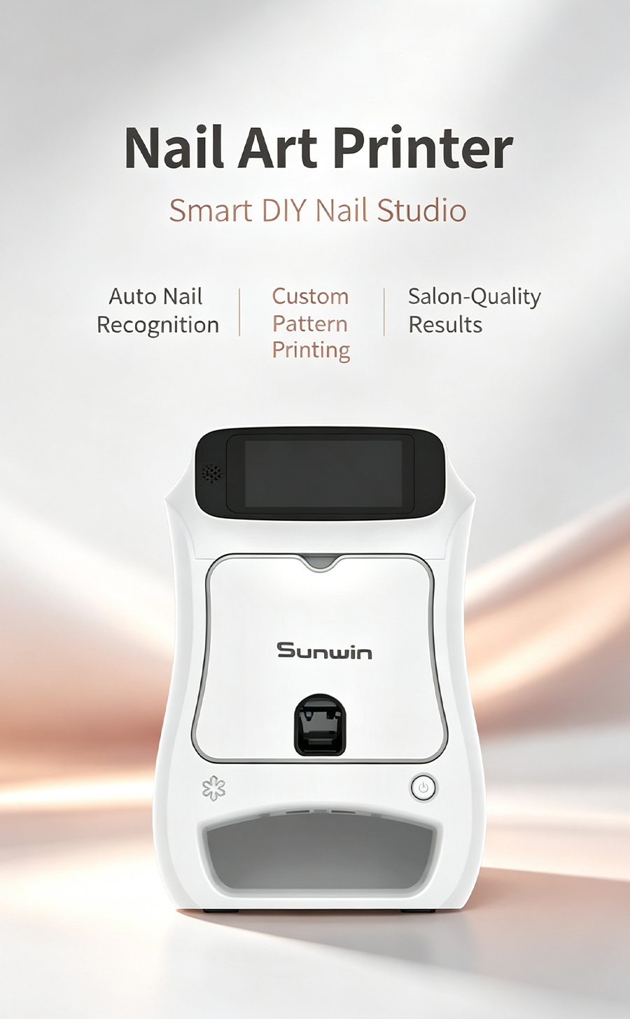 All-in-one Smart Nail Printer with Built-in UV Curing Lamp, Touch Screen Auto Nail Printing Machine for Nail Salon Business & Side Hustle