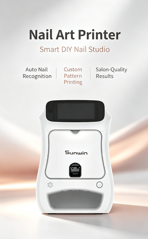All-in-one Smart Nail Printer with Built-in UV Curing Lamp, Touch Screen Auto Nail Printing Machine for Nail Salon Business & Side Hustle