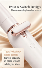 3-in-1 Interchangeable Curling Wand Set | 1",1¼",1½" Barrels,9 Heat Settings Ceramic Hair Curler