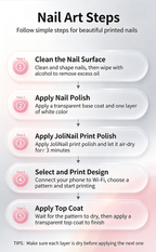 AI Intelligent Nail Printer NP-200, Wireless Phone Connected Nail Art Stamper, Custom Pattern Manicure Maker