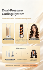 TYMO 5th Generation Automatic Curling Iron, 110mm Extended Heating Barrel, Anti-Tangle Auto Hair Curler, Long-Lasting Styling Hair Curling Wand for Beginners
