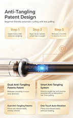 TYMO 5th Generation Automatic Curling Iron, 110mm Extended Heating Barrel, Anti-Tangle Auto Hair Curler, Long-Lasting Styling Hair Curling Wand for Beginners