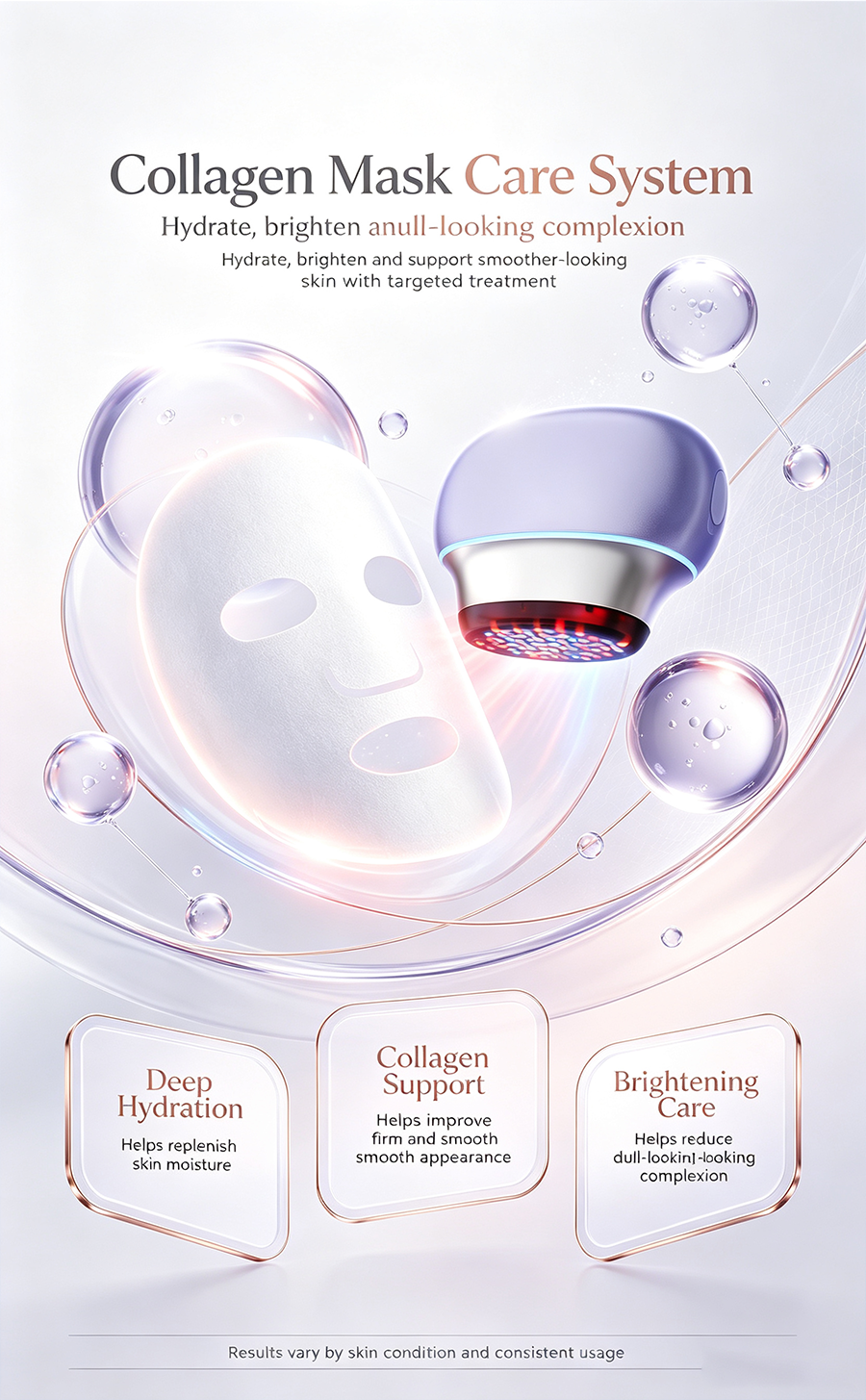 Home Multi-Effect Facial Beauty Device | Haier C30 Photon Rejuvenation EMS Lifting Collagen Boost Pore Minimizing Anti-Aging Instrument