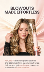 WAVYTALK Airshape Pro AirGrip Auto Curling System, 4 Attachments Hair Dryer & Styling Wand Kit