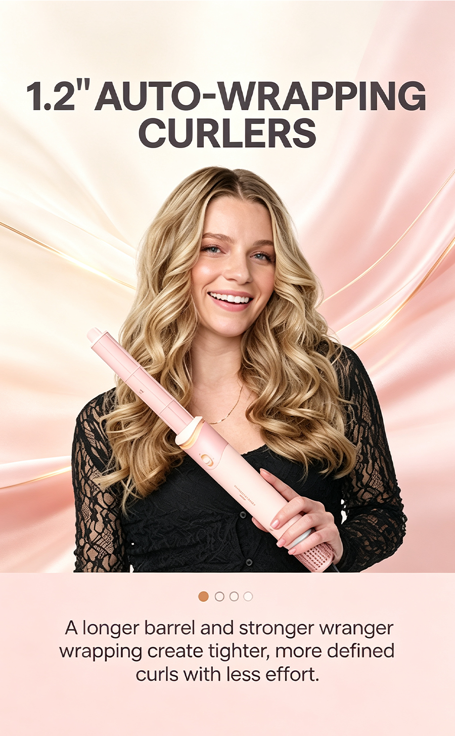 WAVYTALK Airshape Pro AirGrip Auto Curling System, 4 Attachments Hair Dryer & Styling Wand Kit