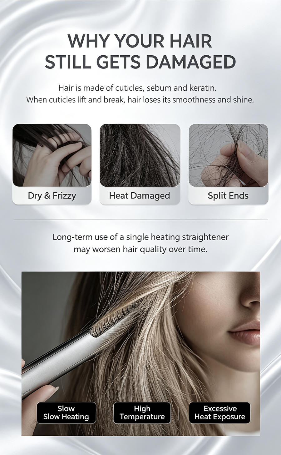 ASHMORE Mist Hair Straightener Curler 2 in 1, Red Light Hair Care Flat Iron, Nano Titanium Fast Heating Hair Styling Tool Anti-Frizz 24H Long Lasting Straightening Curling Iron