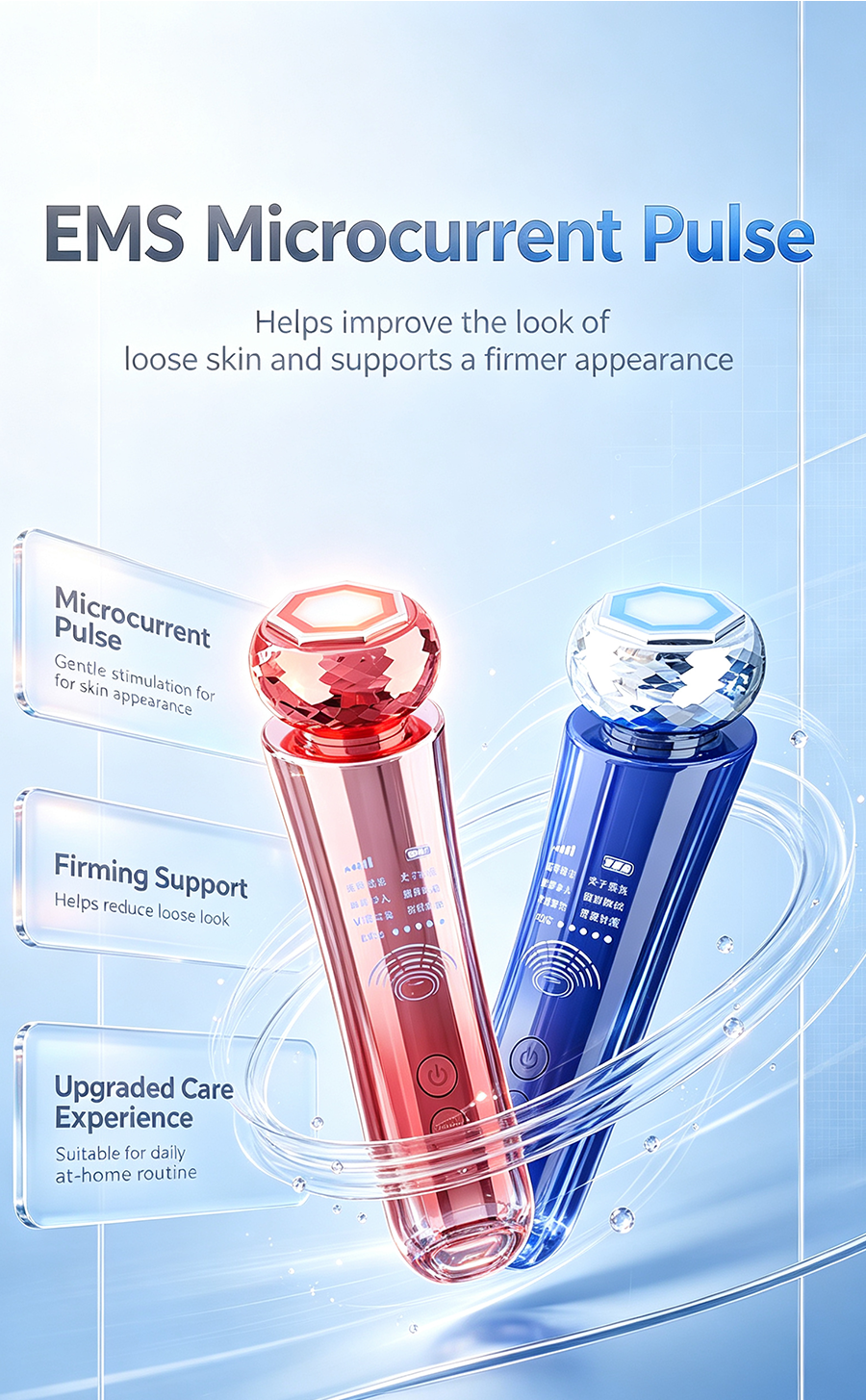 Home Facial SPA Multifunctional Skin Care Instrument, Pore Cleansing Serum Infusion Anti-Aging Facial Massager