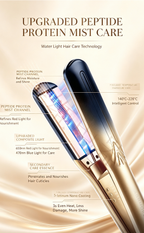 Hair Care Straightening Curling Iron with Peptide Mist Repair, Anti-Frizz Hair Flat Iron