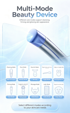Multifunctional RF Facial Machine, Red Light Anti-Aging Blue Light Calming Skin Care Instrument