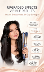 Hair Care Straightening Curling Iron with Peptide Mist Repair, Anti-Frizz Hair Flat Iron
