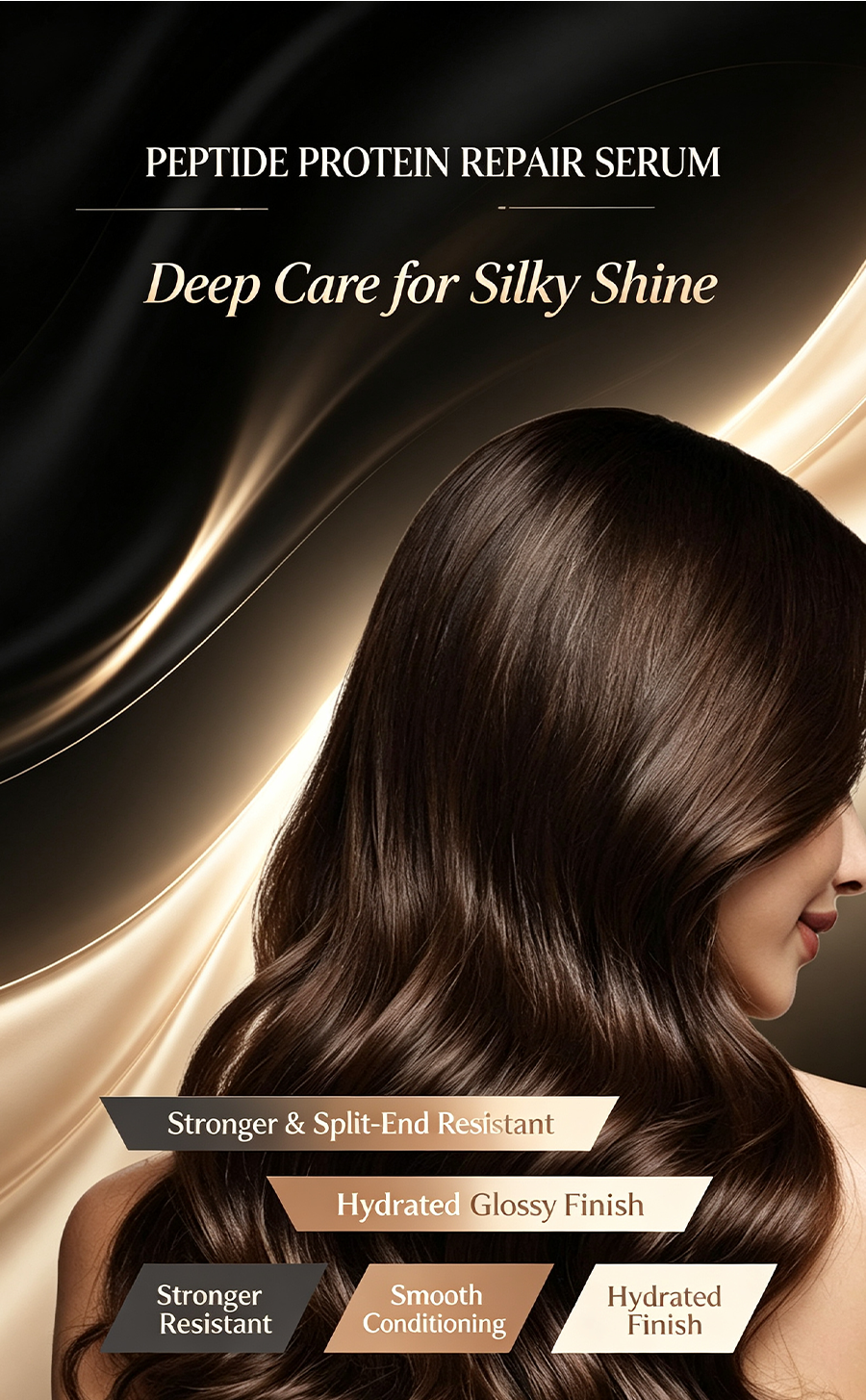 Hair Care Straightening Curling Iron with Peptide Mist Repair, Anti-Frizz Hair Flat Iron