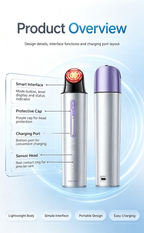 Multifunctional RF Facial Machine, Red Light Anti-Aging Blue Light Calming Skin Care Instrument