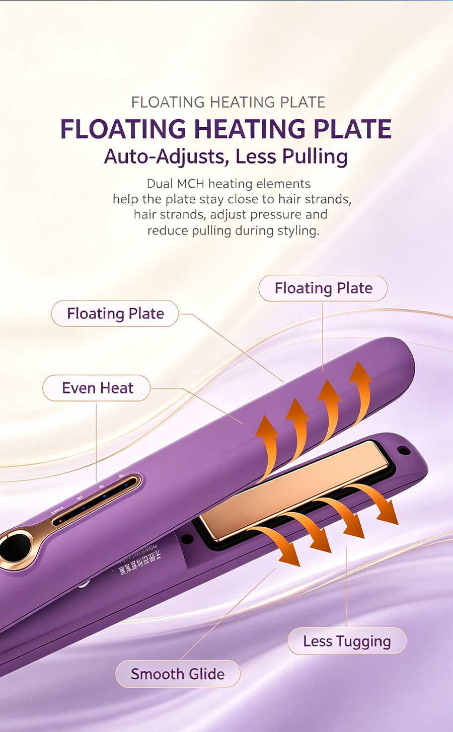 Cordless Portable Hair Straightener Curling Iron 2 in 1, 3 Temp Adjustable Mini Travel Hair Styling Tool for Dating Office Travel