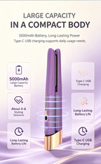 Cordless Portable Hair Straightener Curling Iron 2 in 1, 3 Temp Adjustable Mini Travel Hair Styling Tool for Dating Office Travel