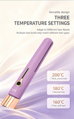 Cordless Portable Hair Straightener Curling Iron 2 in 1, 3 Temp Adjustable Mini Travel Hair Styling Tool for Dating Office Travel