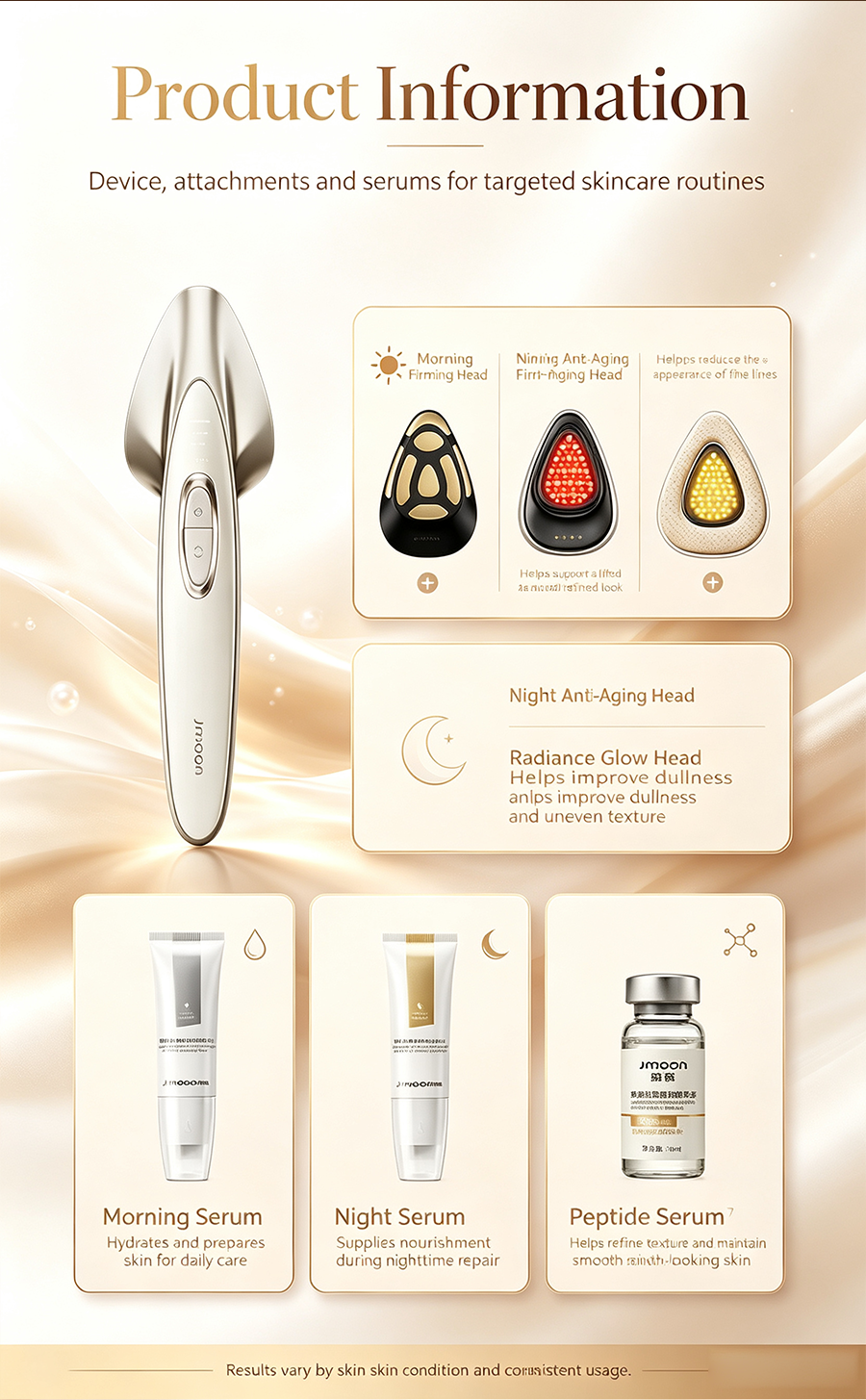 Golden Sculpt RF Facial Device, Multi-Mode Anti-Aging Home Facial Care Instrument