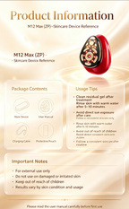 3-in-1 Multi-Electrode Radio Frequency Facial Machine, Anti-Aging Brightening Nasolabial Fold Treatment Home Skincare Device