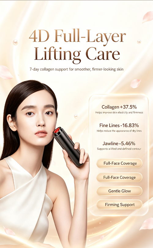 AMIRO 4D Multi-layer RF Beauty Device, Home Facial Lifting Firming Anti-Aging Wrinkle Remover Skin Care Machine
