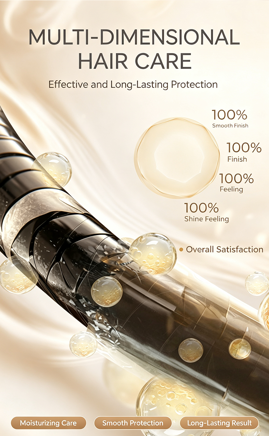 NanoCare Water Shine Hair Straightener Curling Iron Dual Use, Moisturizing Ionic Flat Iron for Smooth Shiny Hair