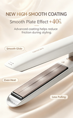 NanoCare Water Shine Hair Straightener Curling Iron Dual Use, Moisturizing Ionic Flat Iron for Smooth Shiny Hair