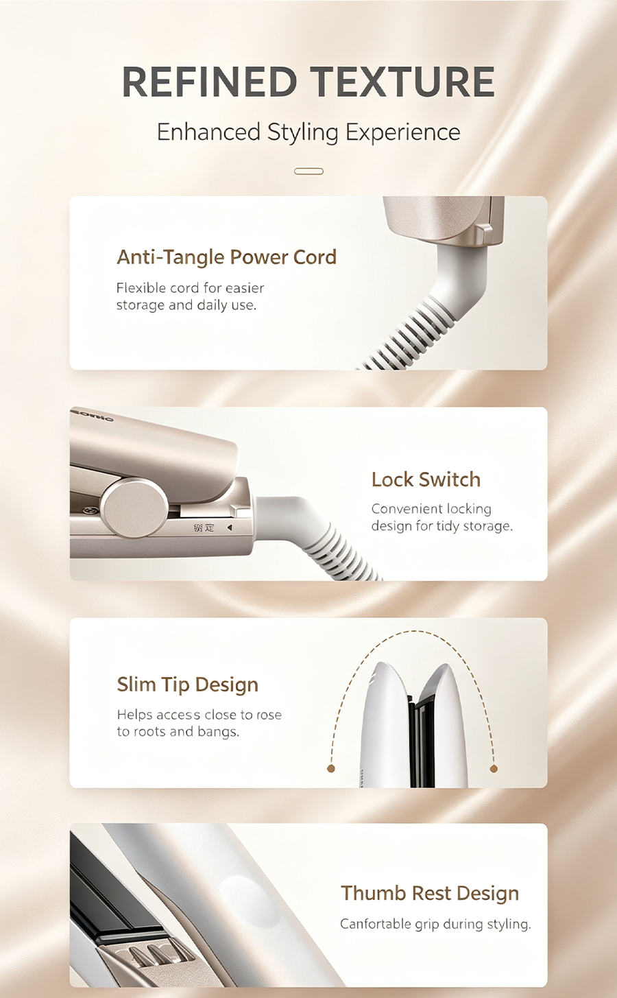 NanoCare Water Shine Hair Straightener Curling Iron Dual Use, Moisturizing Ionic Flat Iron for Smooth Shiny Hair