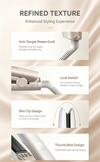 NanoCare Water Shine Hair Straightener Curling Iron Dual Use, Moisturizing Ionic Flat Iron for Smooth Shiny Hair