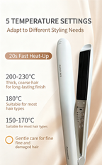 Panasonic HN10 Nanocare Hair Straightener Curler 2 in 1, Damage-Free Negative Ion Hair Styling Flat Iron