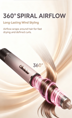 AirStyle Pro H1 AI Smart Multi-Styling Hot Air Styler, All-in-One Curling Straightening Wand, Low-Temp Hair Care Blow Dry Brush