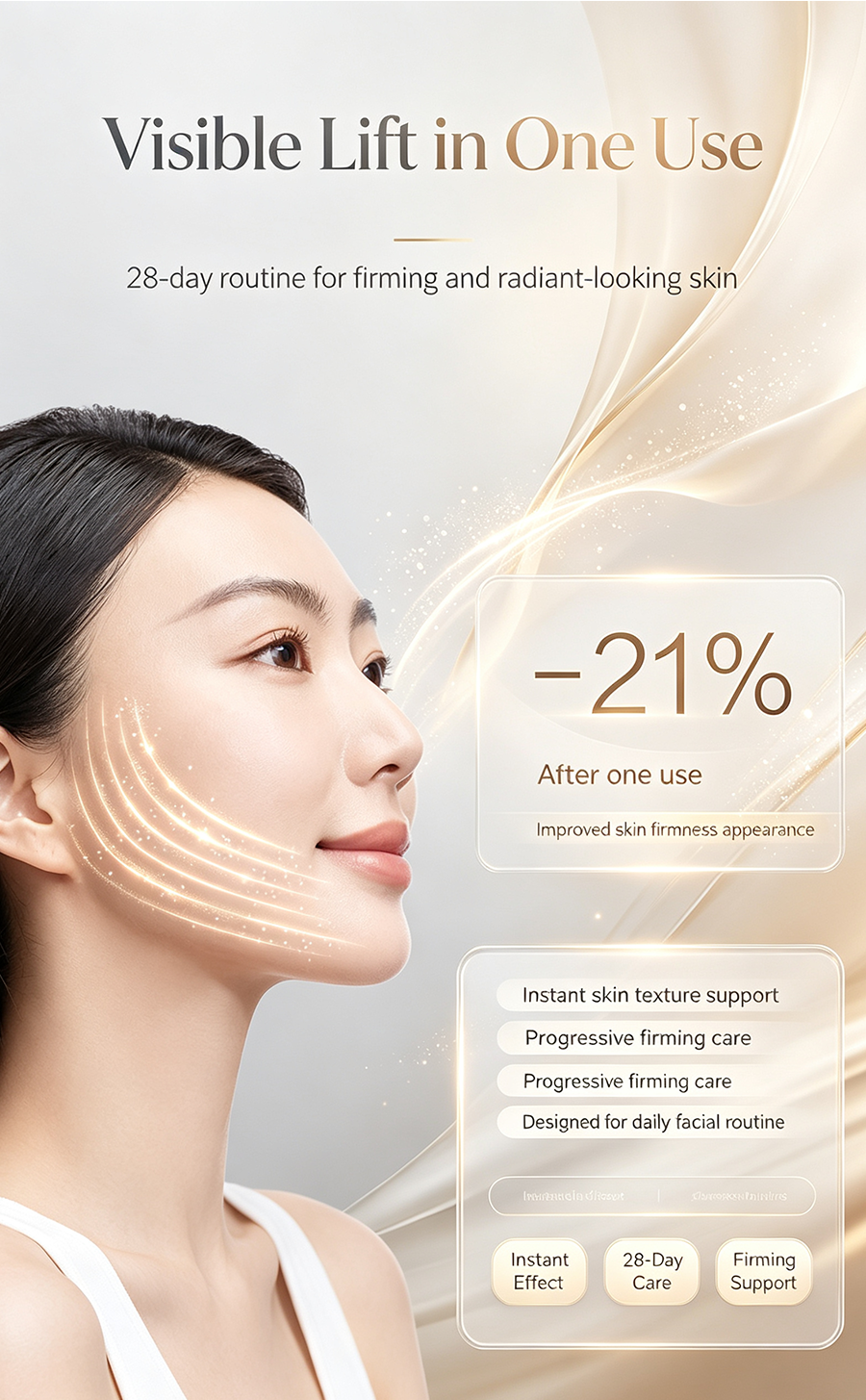 Pocket Microcurrent Beauty Tool, Morning V-Line Lifting & Evening SPA Relax Skin Care Instrument