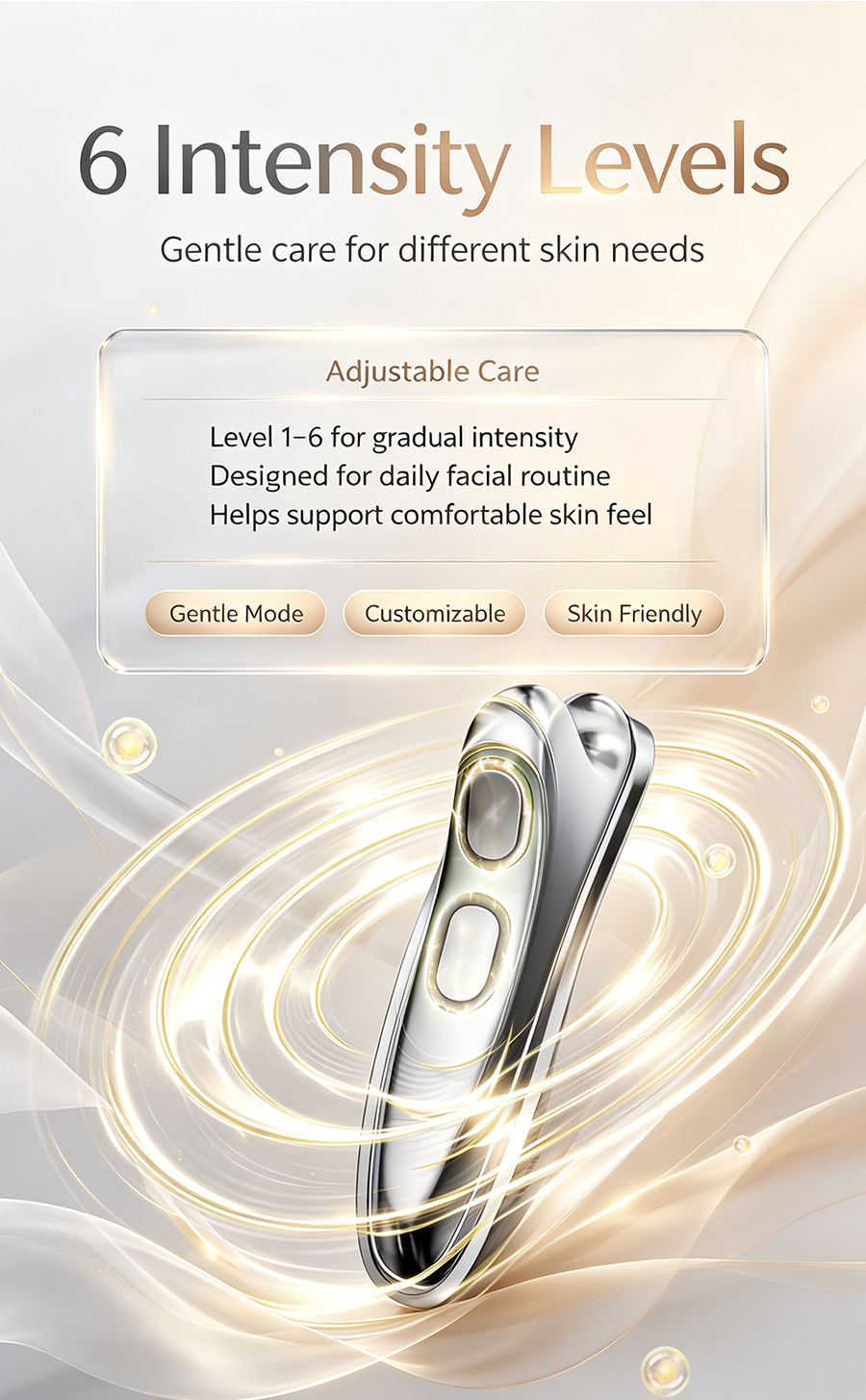 Pocket Microcurrent Beauty Tool, Morning V-Line Lifting & Evening SPA Relax Skin Care Instrument