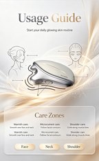 Pocket Microcurrent Beauty Tool, Morning V-Line Lifting & Evening SPA Relax Skin Care Instrument