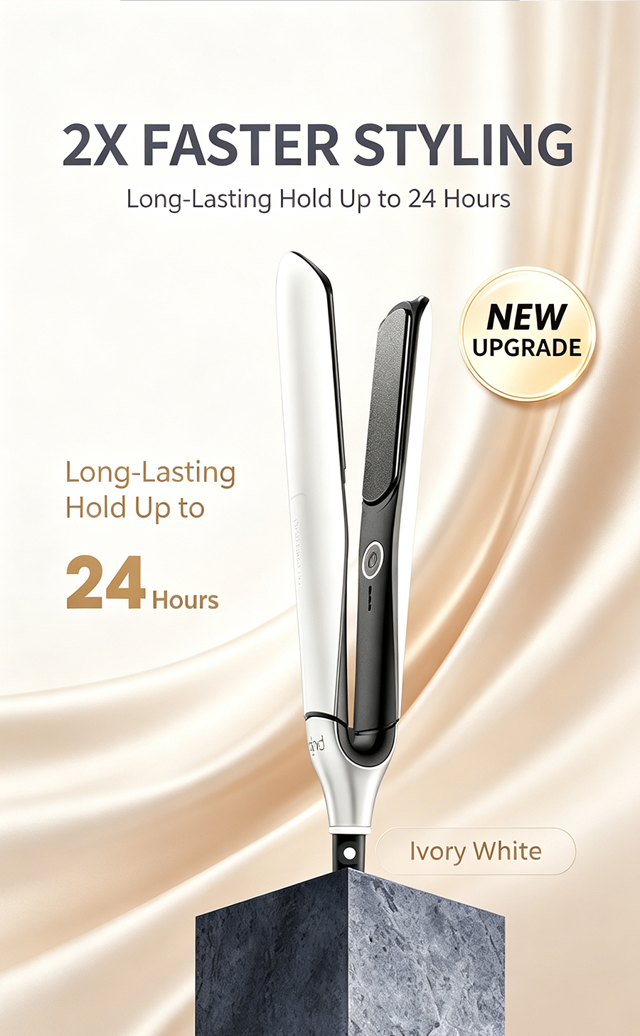 Multi-functional Hair Styling Tool, Unisex Hair Straightener Curler for Bangs & Waves