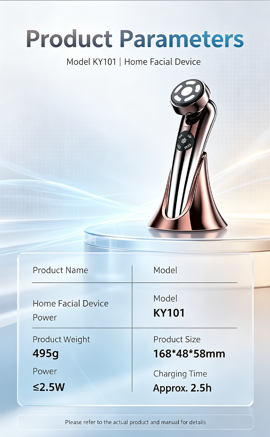 Multi-Mode Facial Beauty Machine | Anti-Aging RF, Serum Infusion, Deep Cleansing, Ice Soothing, 3 Colors LED Photon Therapy